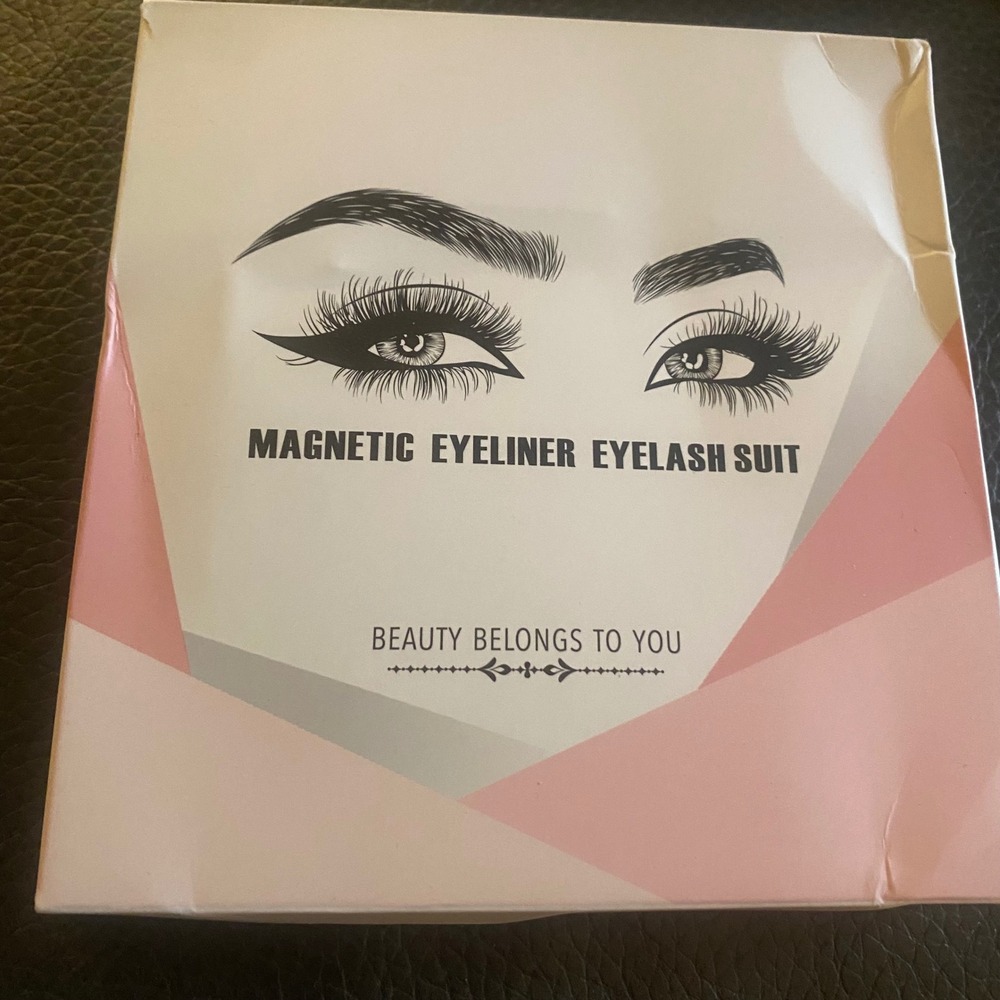 Magnetic Eyeliner Eyelash Suit Womens OS Black New 3 Pairs Kit Tool